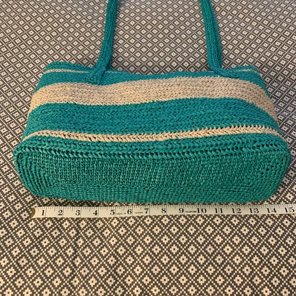 Swim/Beach bag - Handmade crochet raffia tote - Picture 3 of 6